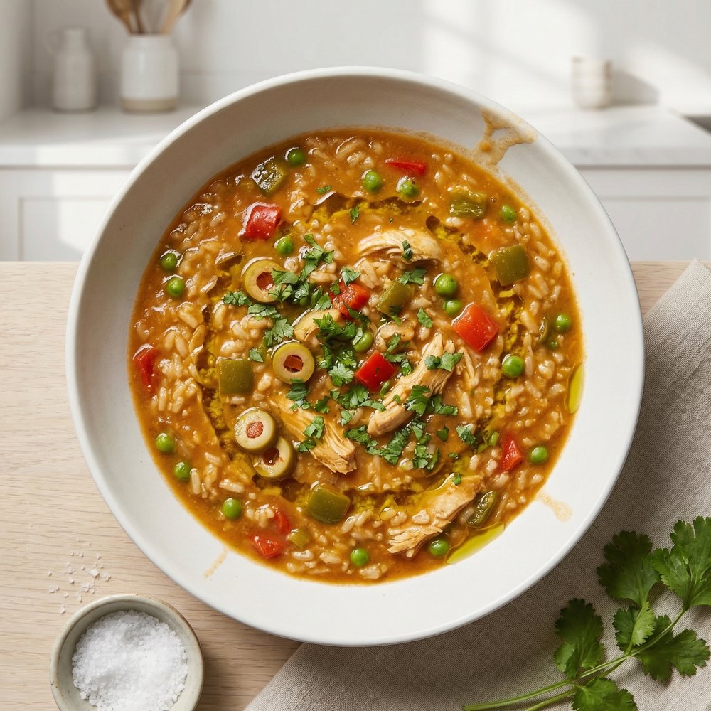 Puerto Rican Chicken Asopao (Rice Stew)