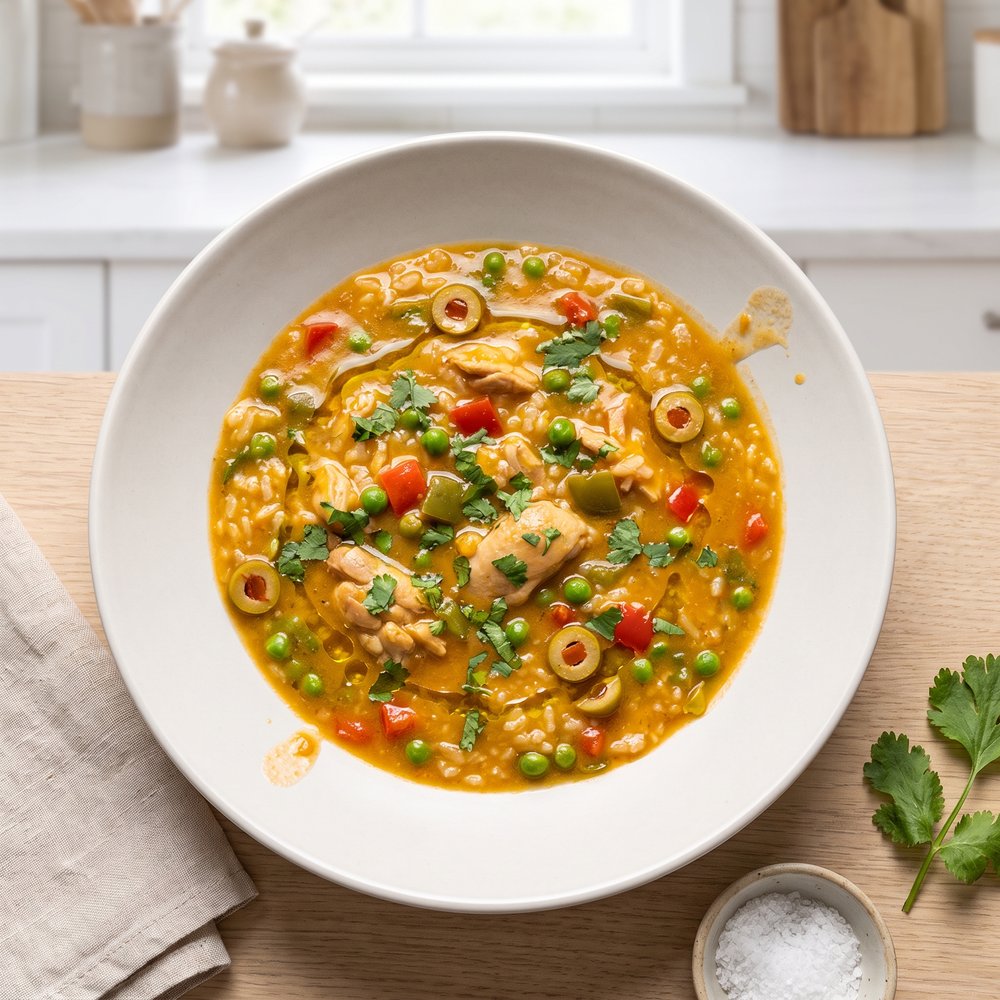 Puerto Rican Chicken Asopao (Rice Stew)