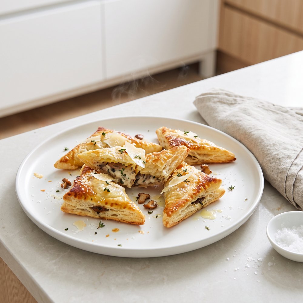 Puff Pastry with Wild Mushrooms