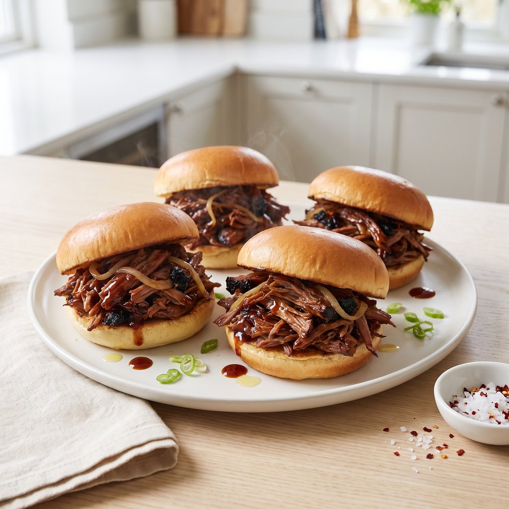 Pulled Barbecue Goose Sandwiches (Slow Cooker)