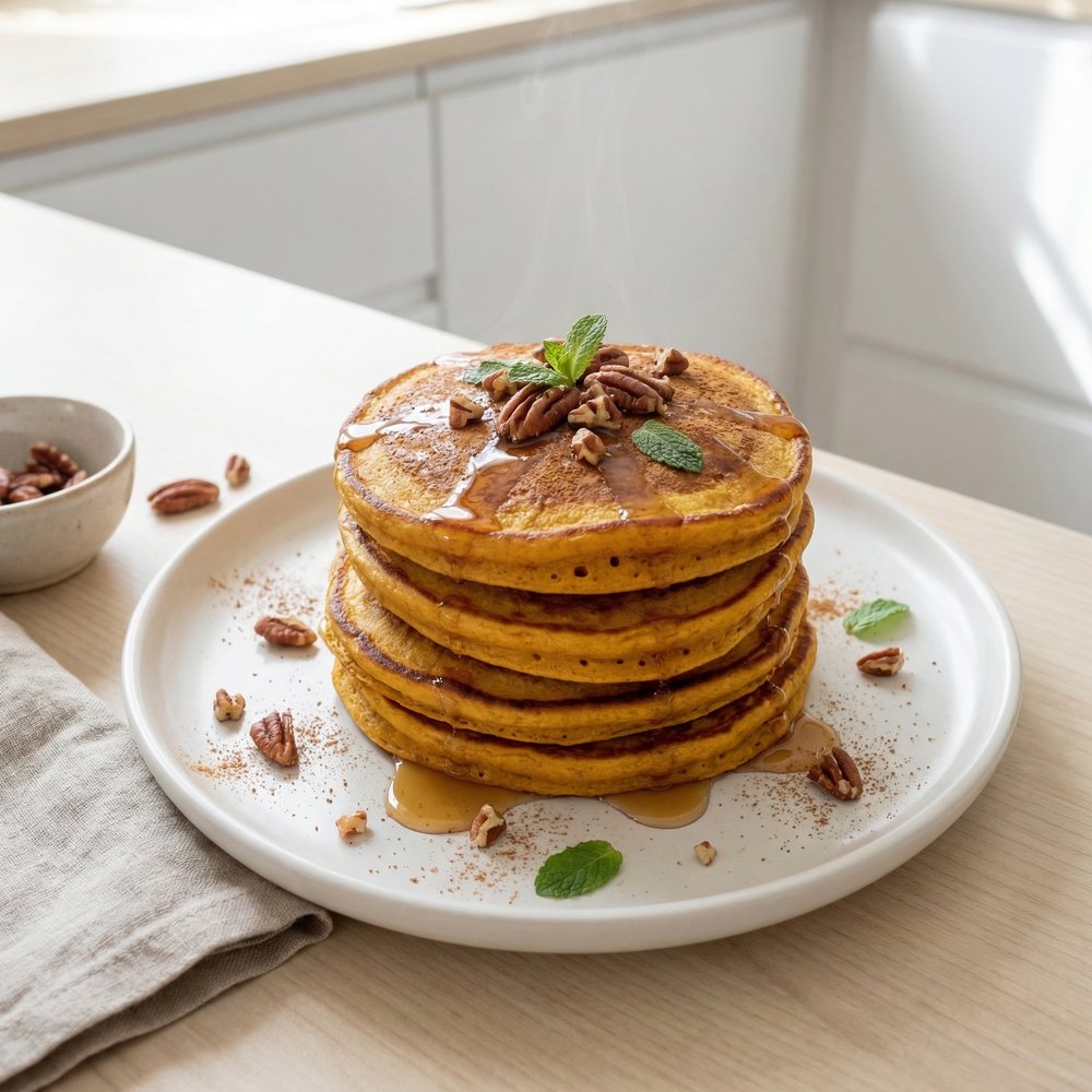 Plant-Based Pumpkin Pancakes