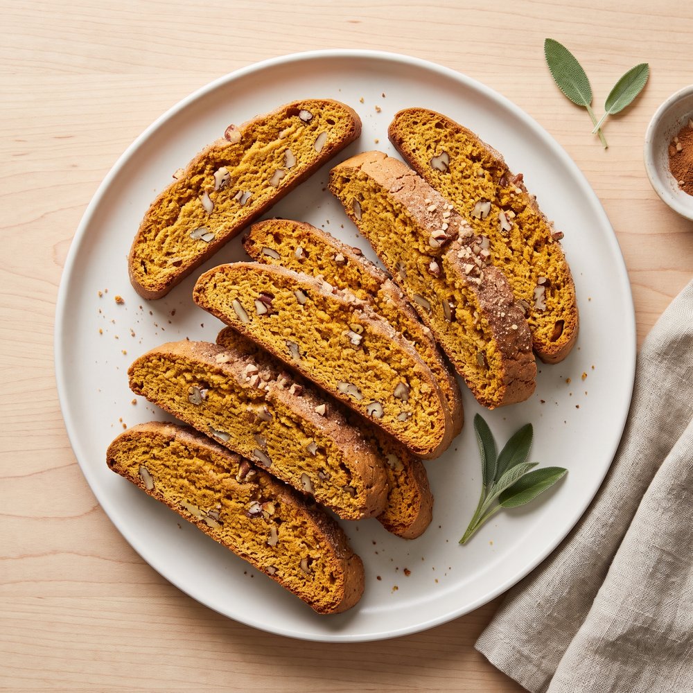 Pumpkin Pecan Biscotti