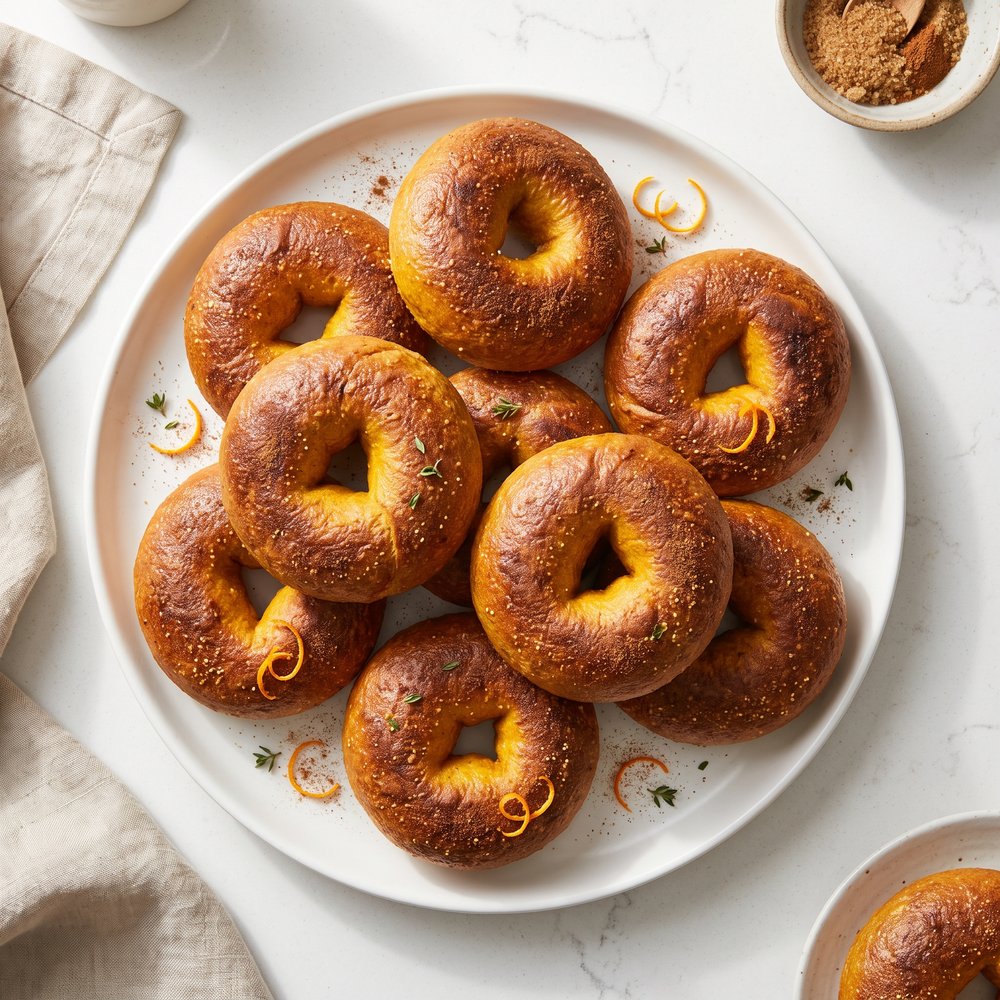 Pumpkin Spice Bagel