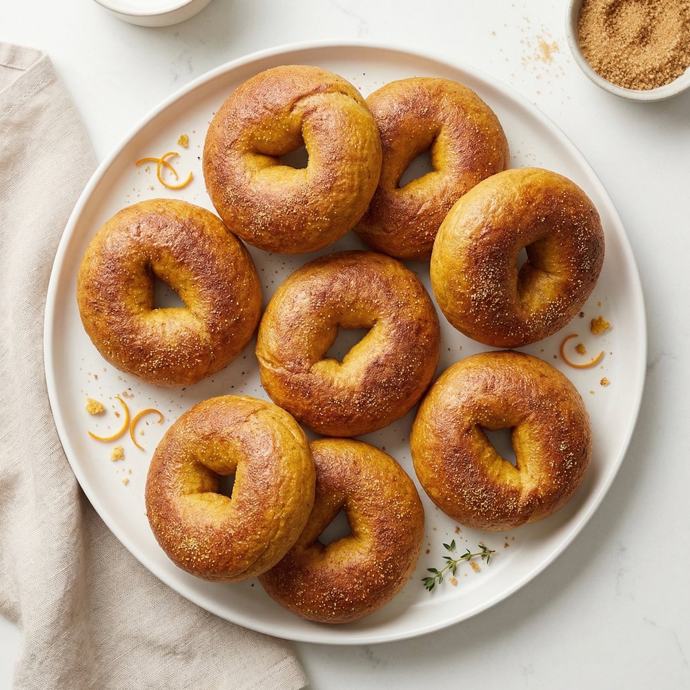 Pumpkin Spice Bagel