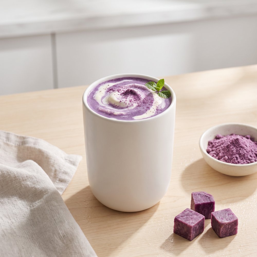 Purple Ube Ice Cream Milkshake