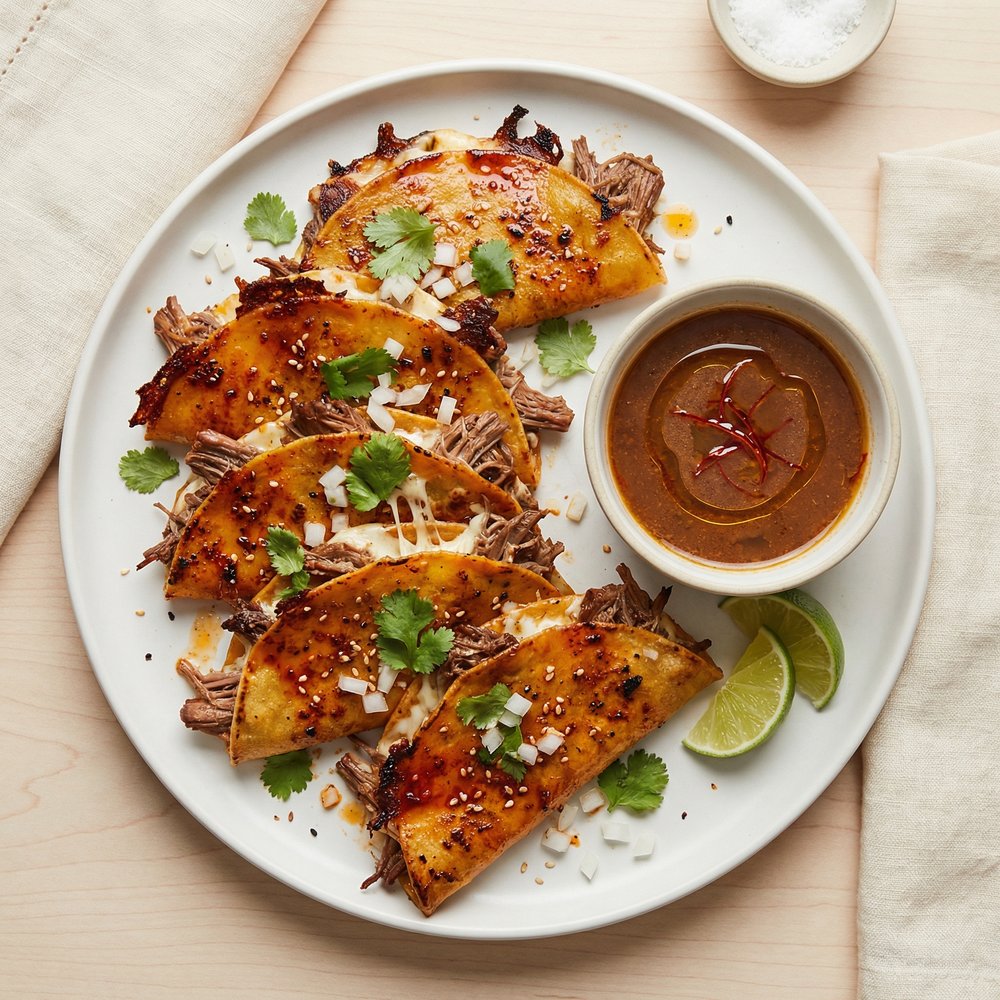 Cheesy Birria-Style Tacos