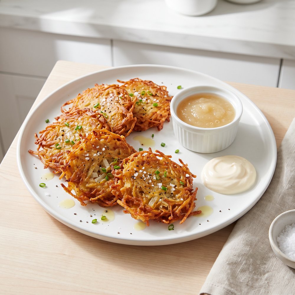 Quick Air-Fryer Potato Latkes