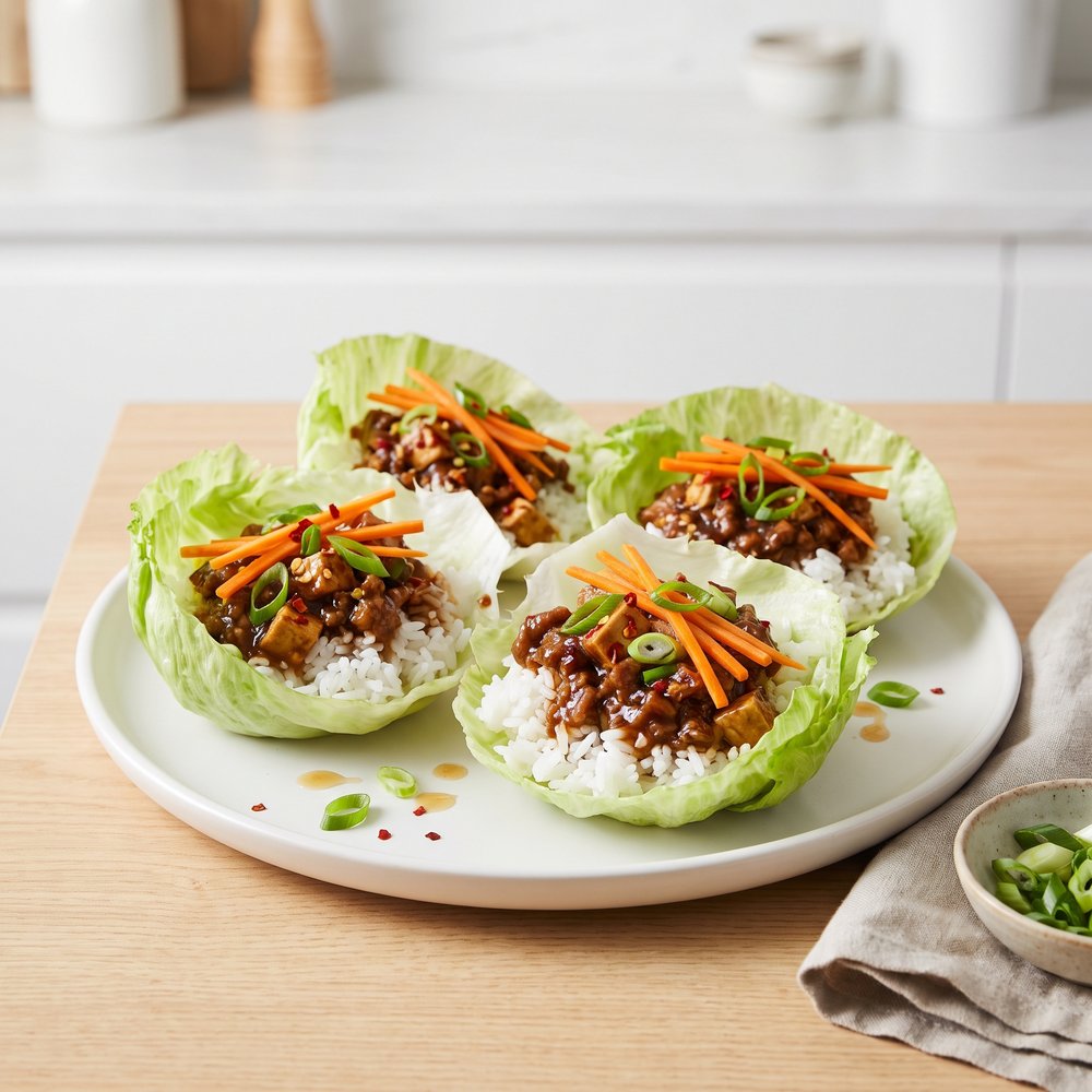 Quick Asian Lettuce Wraps