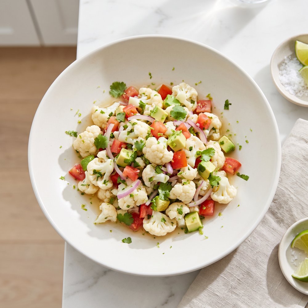 Quick Cauliflower Ceviche