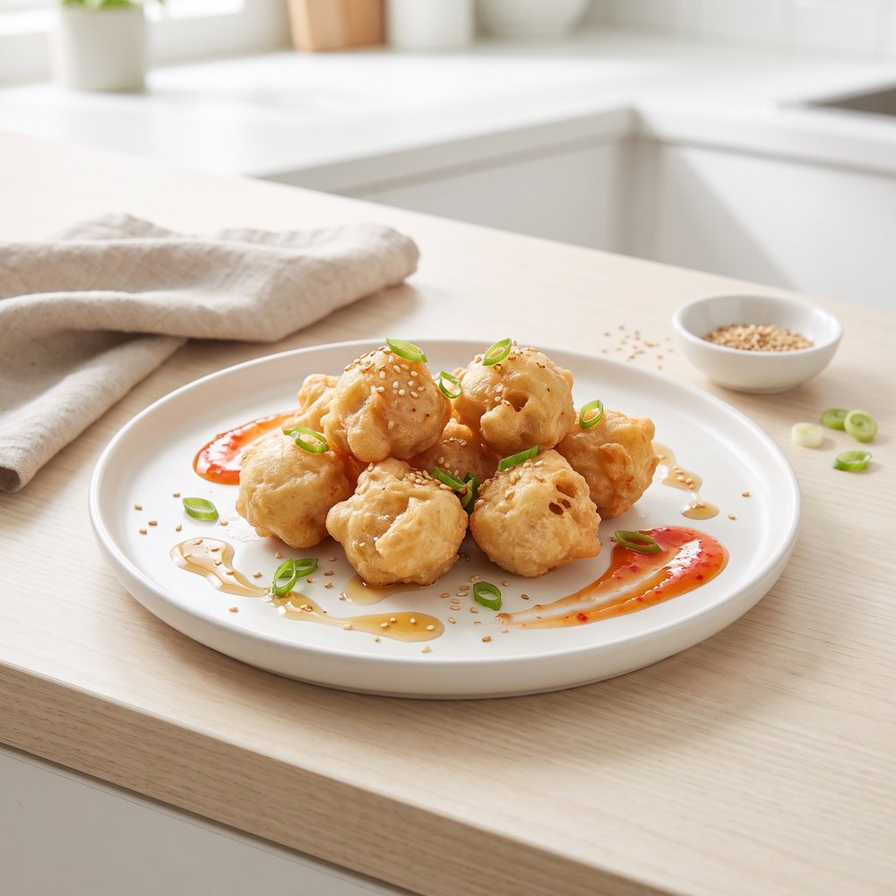 Quick Chinese-Style Fried Chicken Balls