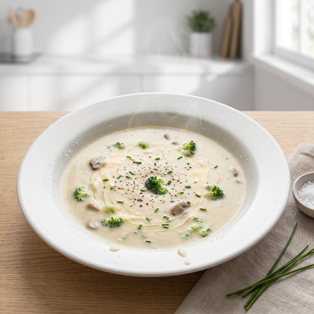 Quick Creamy Broccoli and Cheese Soup