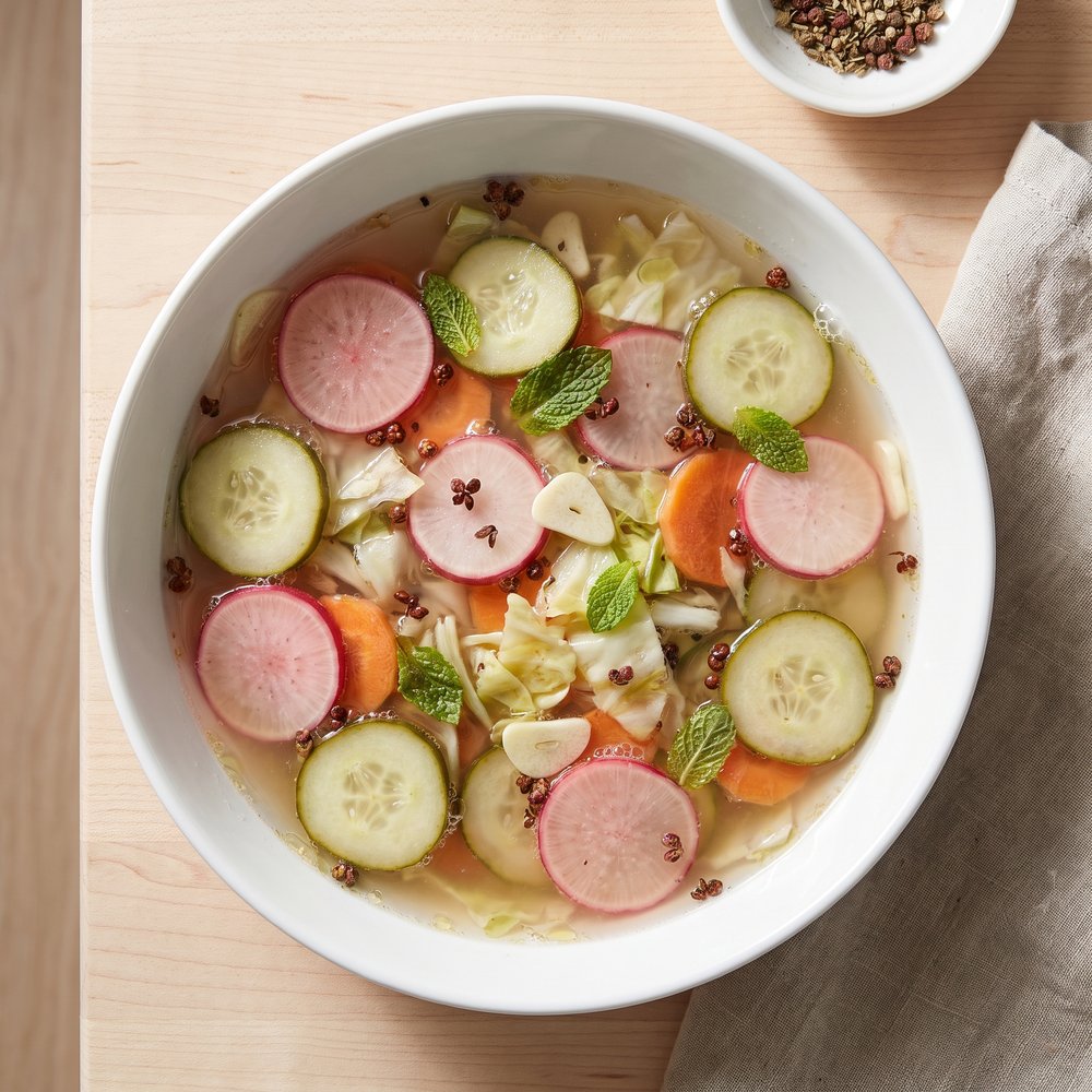 Quick Fermented Pickled Vegetables