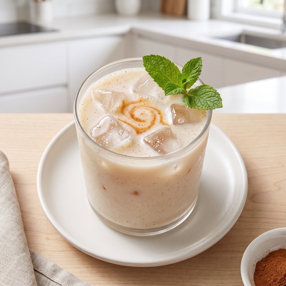 Quick Horchata with Cinnamon Syrup
