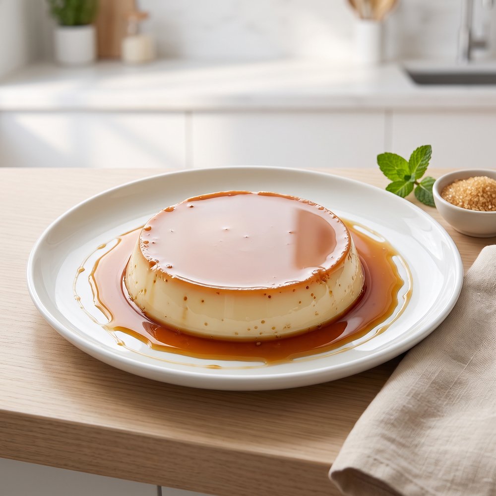 Quick Microwave Caramel Flan
