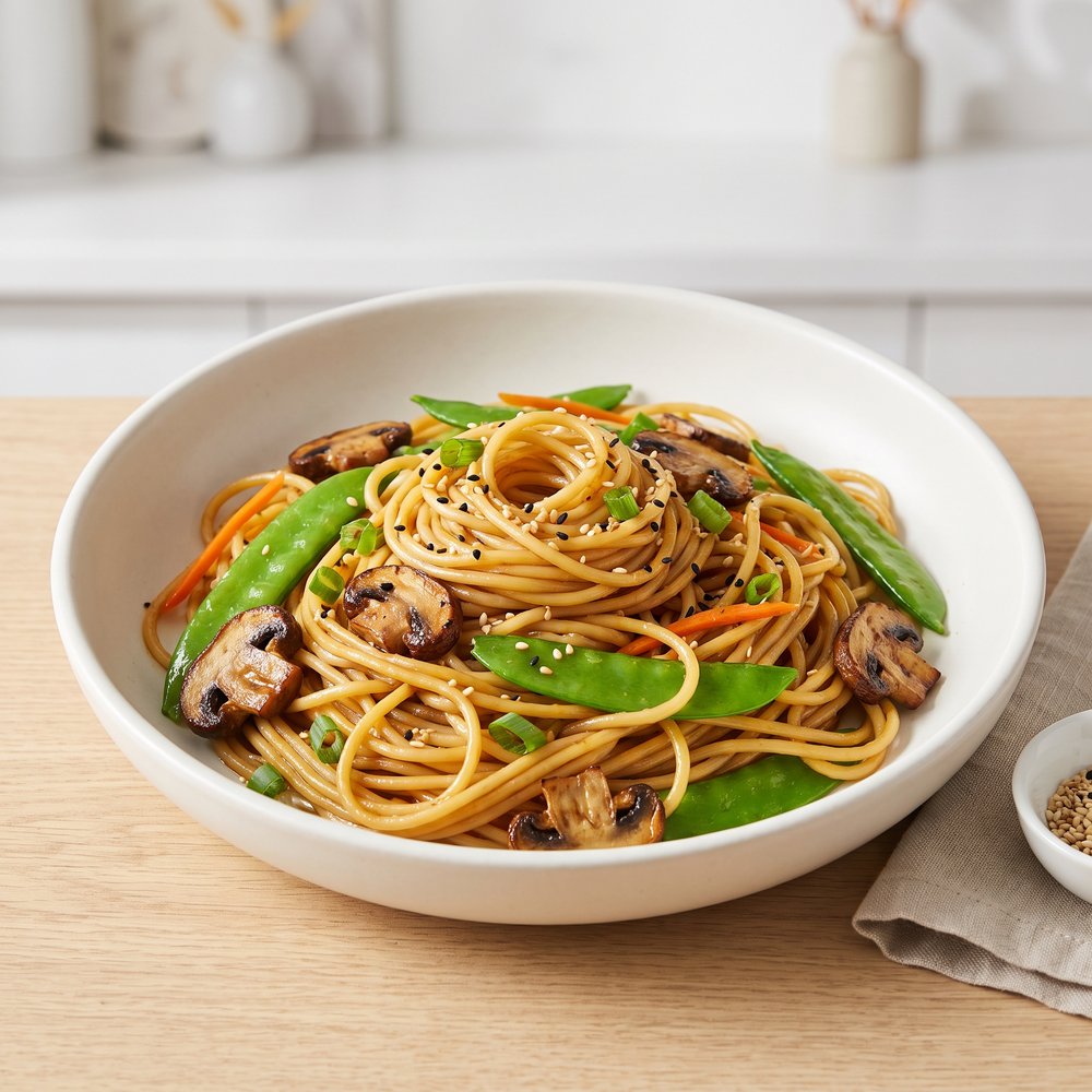 Quick Noodle-Veggie Bowls