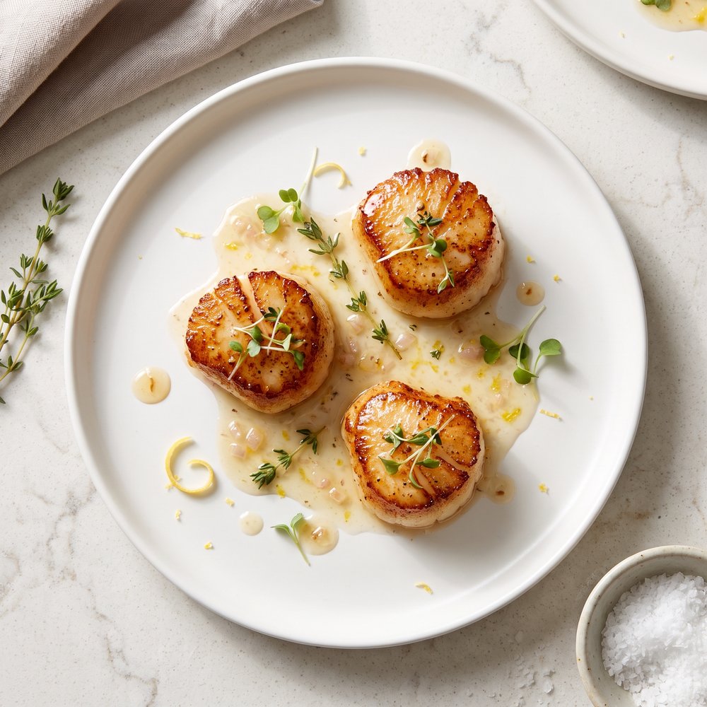 Quick Pan-Seared Scallops