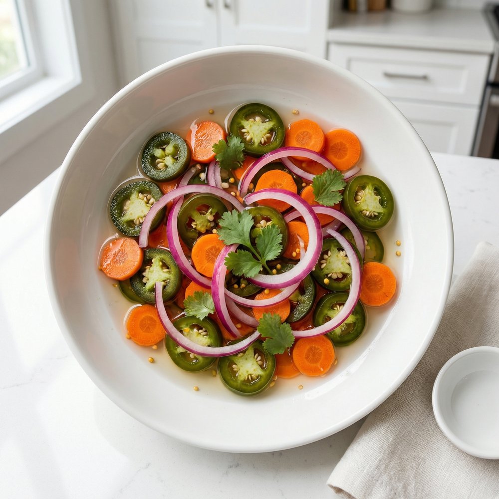 Quick-Pickled Jalapeños with Carrots