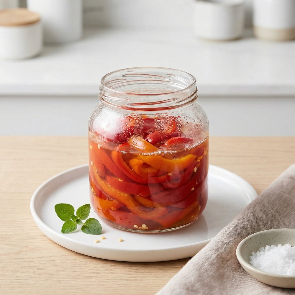Quick-Pickled Red Bell Peppers