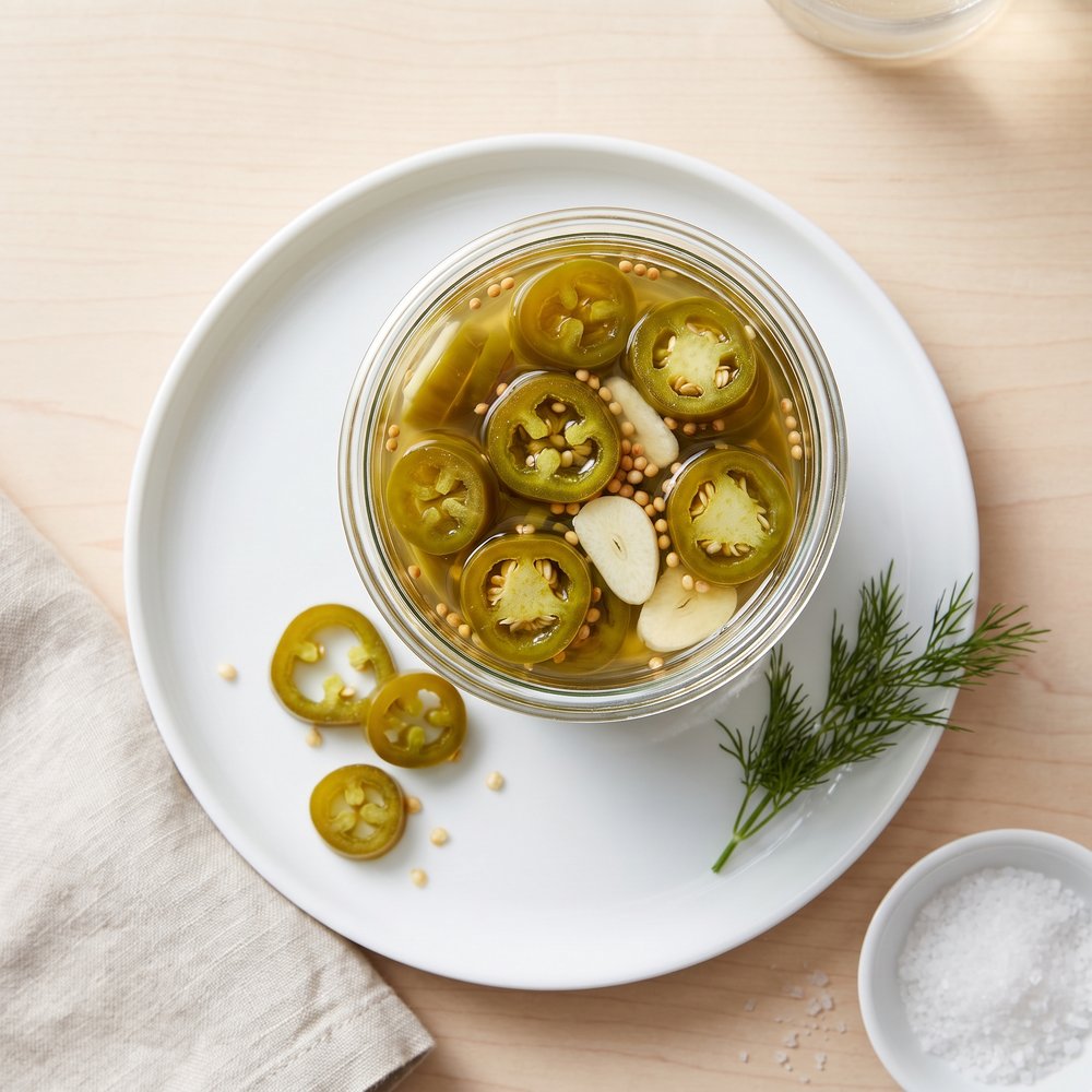 Quick Refrigerator Pickled Jalapeños