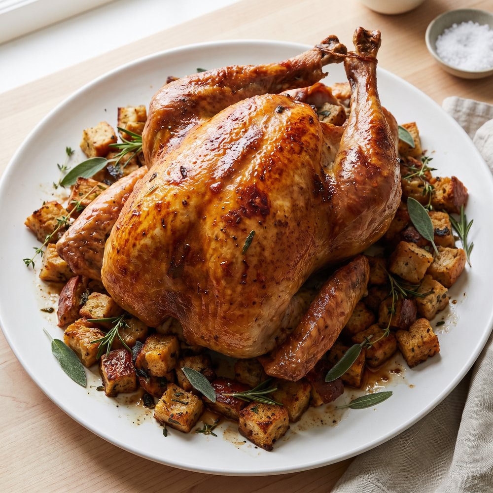 Quick Roast Turkey, Breast-Down