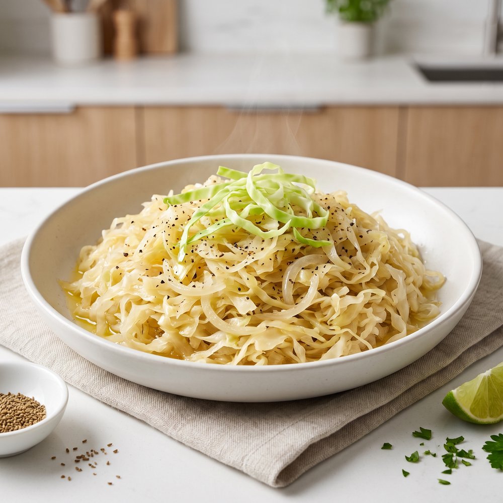 Quick Tangy Stovetop Kraut