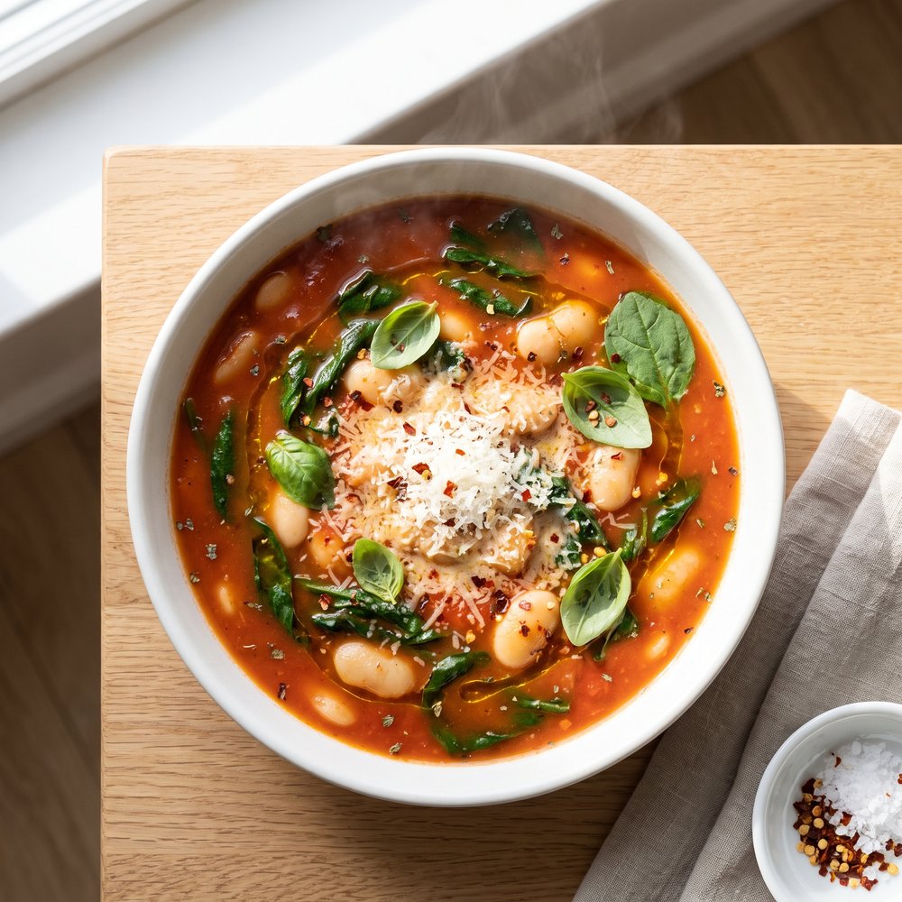 Quick Tomato and Bean Soup Provencal