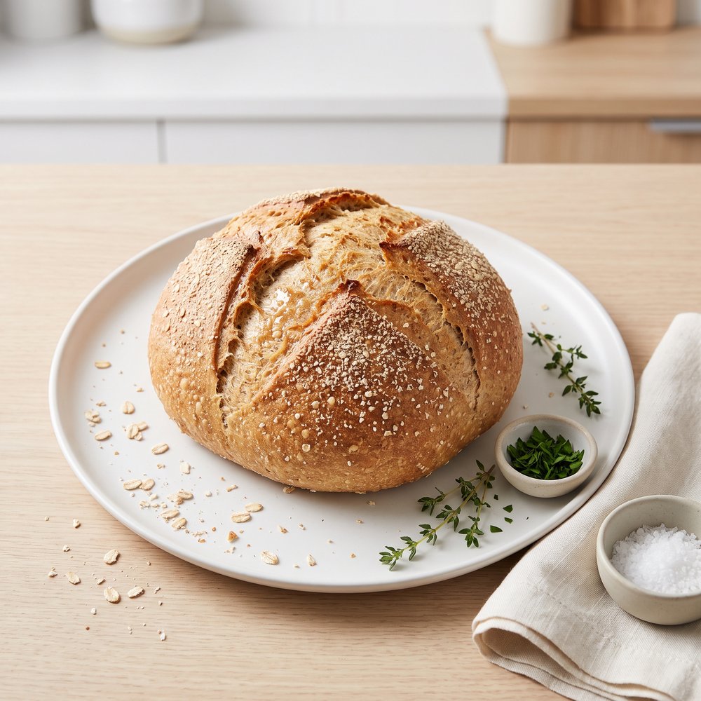 Quick Whole Wheat Oat Bread