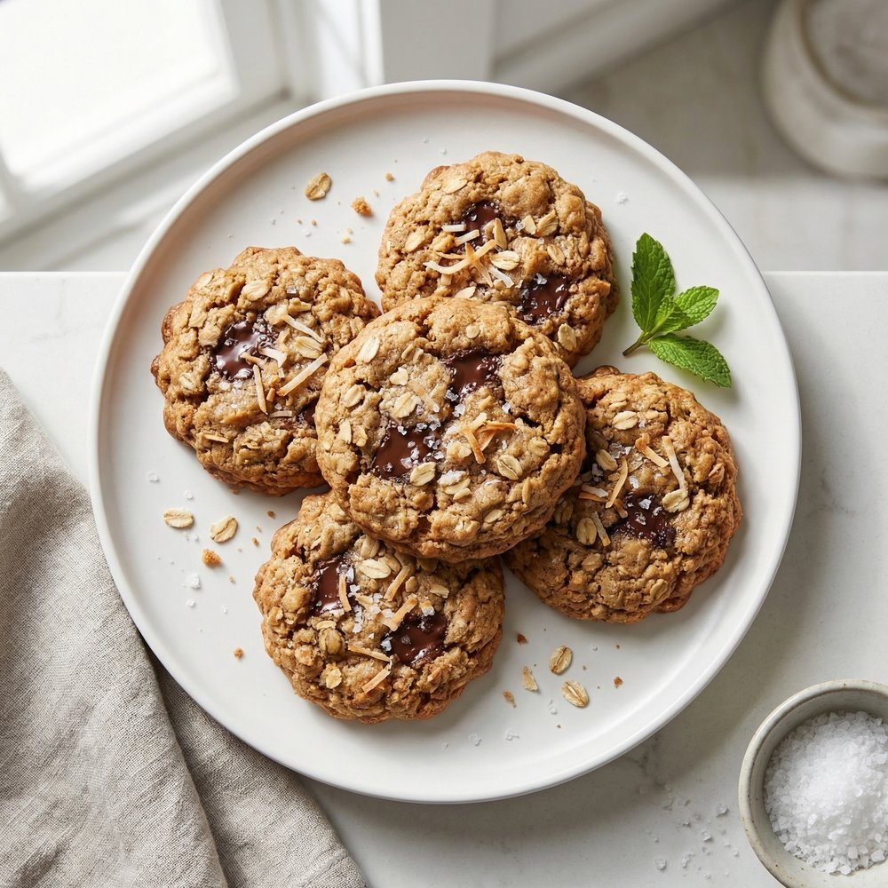 Chocolate Chip Quinoa Oat Cookies