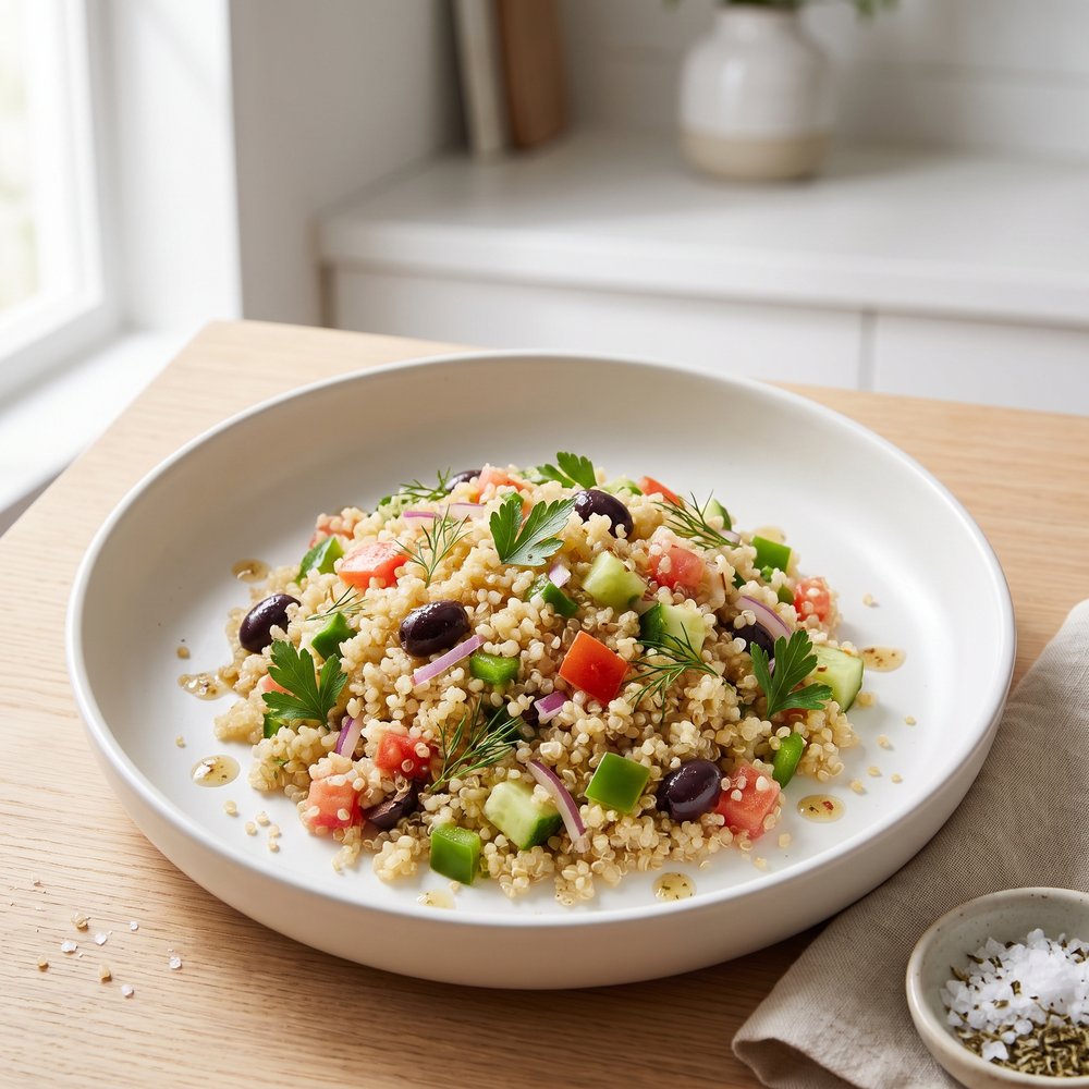 Quinoa Vegetable Salad with Tangy Vinaigrette