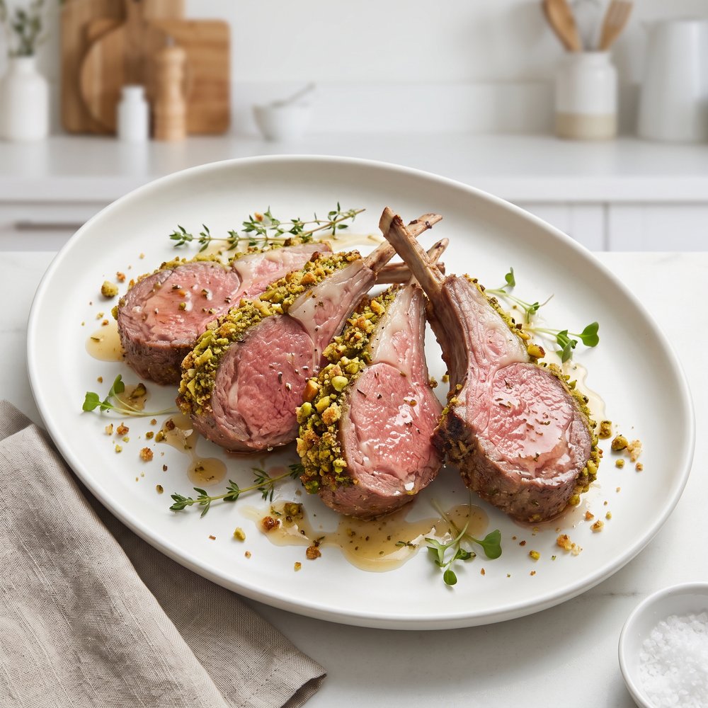 Rack of Lamb with Pistachio Crust