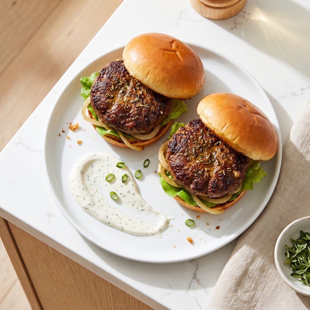 Ranch Burgers from Hidden Valley