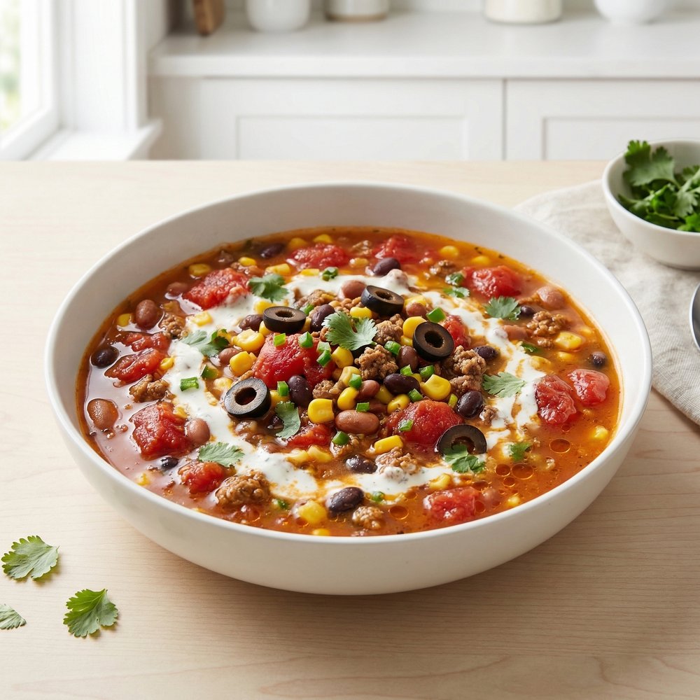 Creamy Ranch-Seasoned Taco Soup