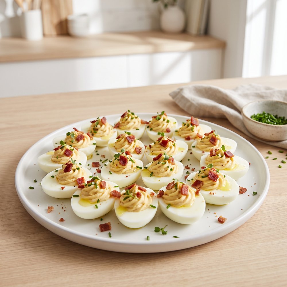 Ranch and Bacon Deviled Eggs