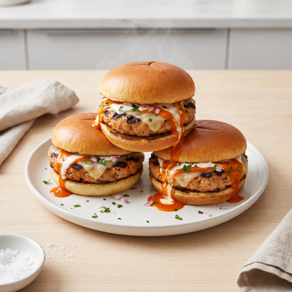 Really Tasty Buffalo Turkey Burgers