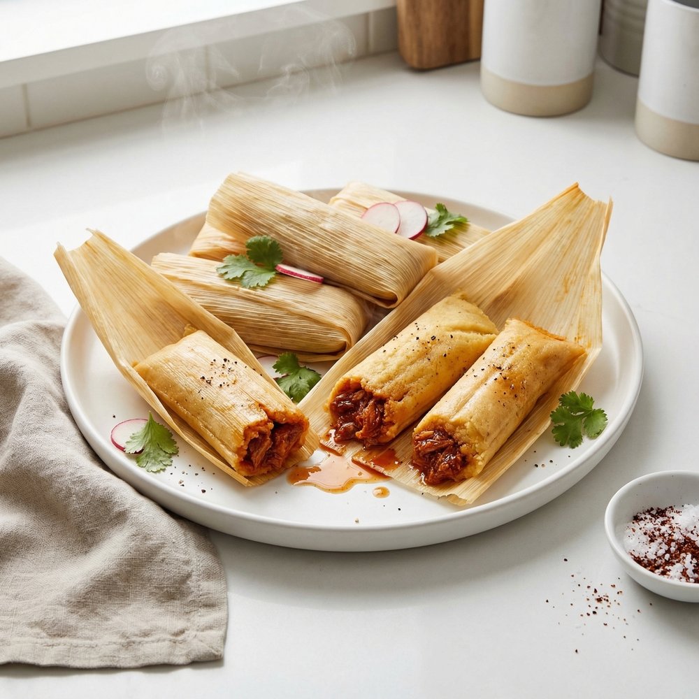 Guajillo Pork Tamales