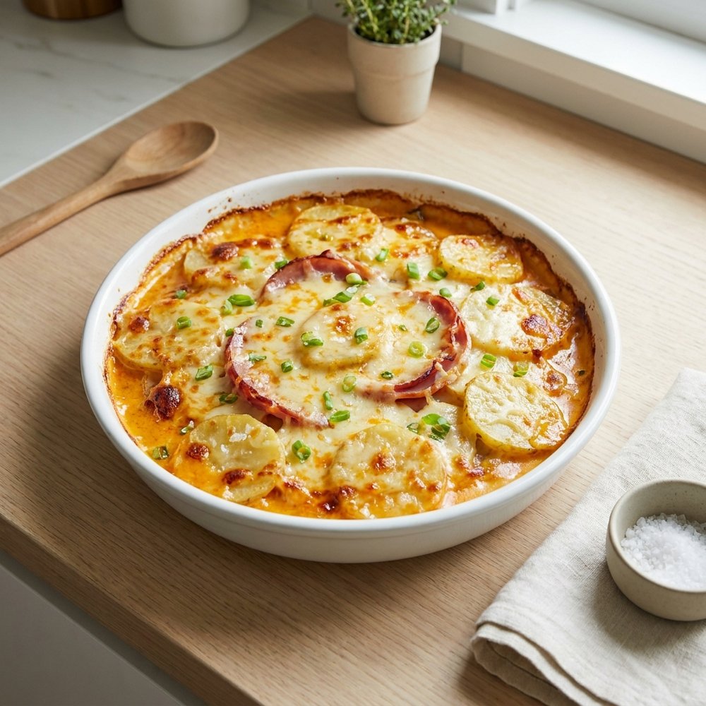 Red Curry Ham Gratin