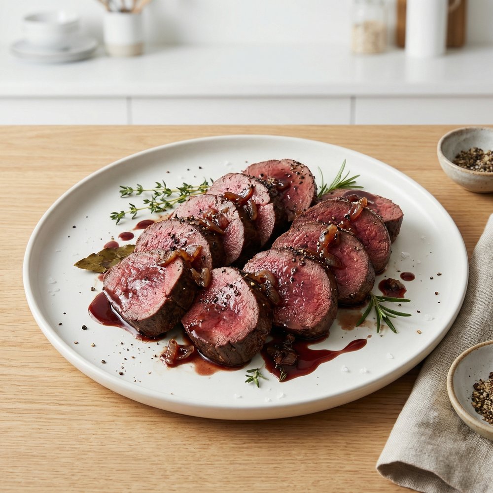 Marinated Venison Loin Roast