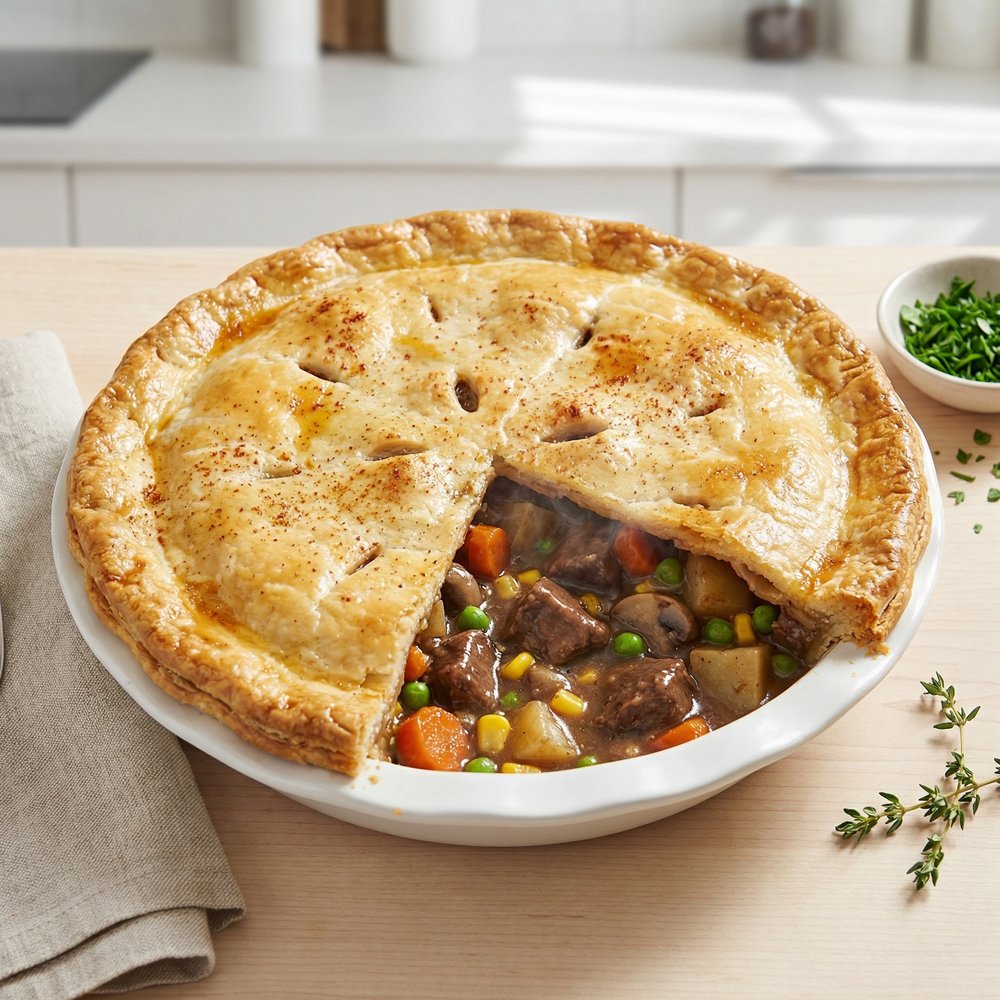 Hearty Venison Meat Pie