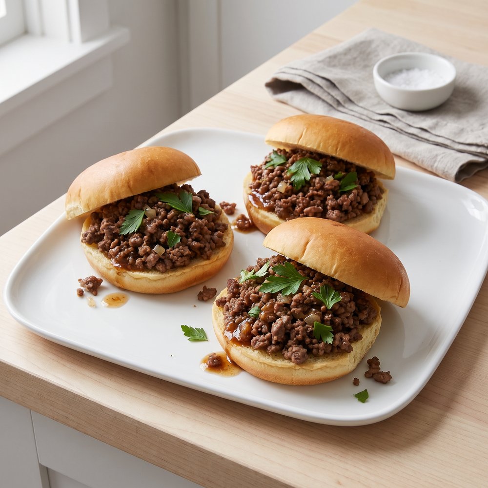 Restaurant-Style Loose Meat Sandwiches on Buns