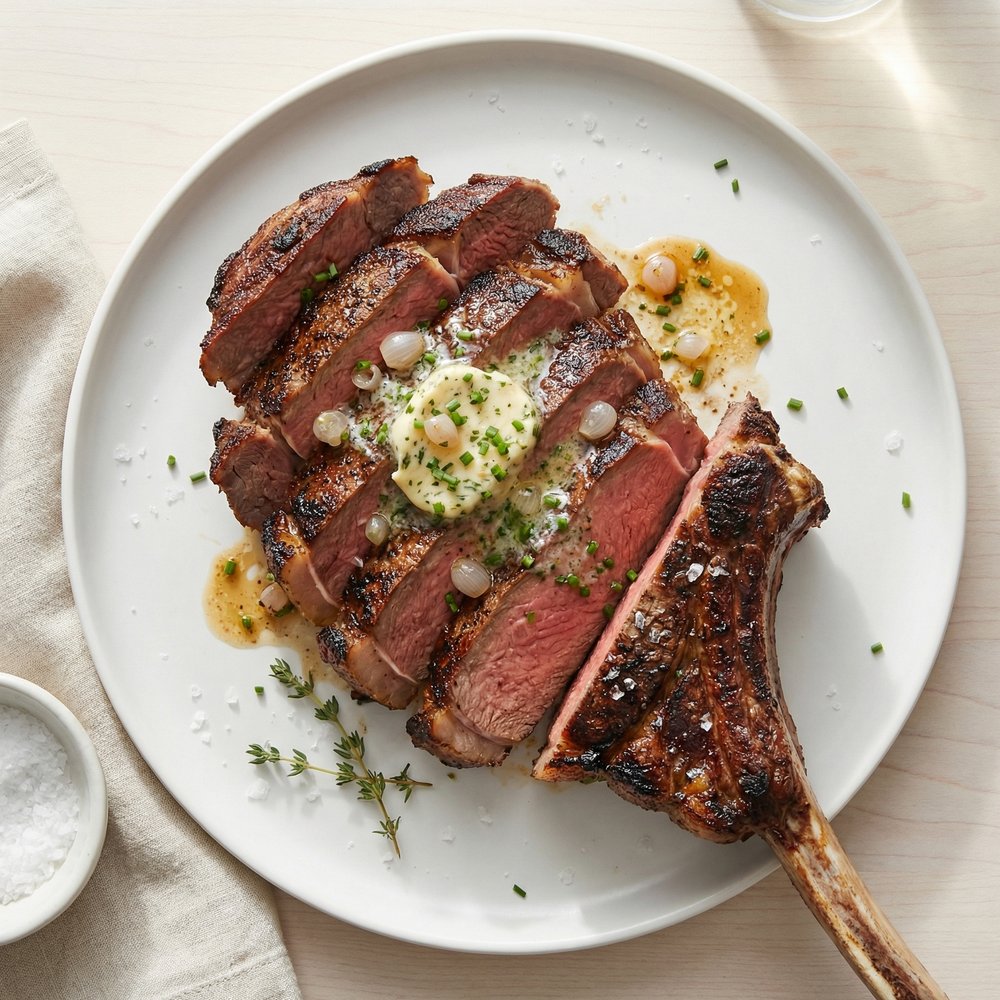 Bone-In Tomahawk Ribeye on the Grill