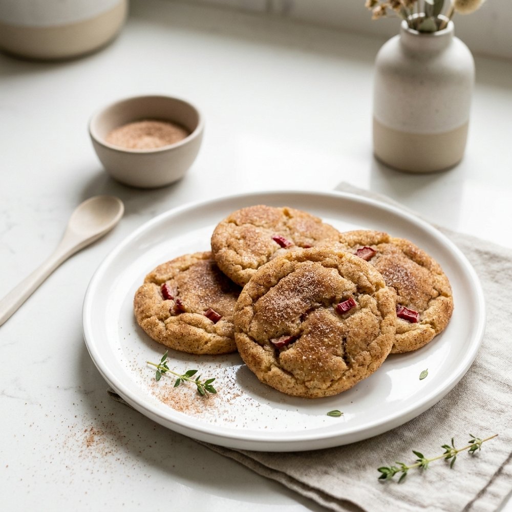 Rhubarb Snickerdoodles