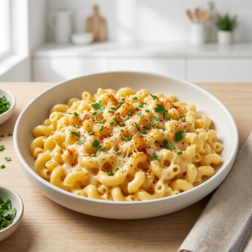 Rice Cooker Three-Cheese Mac and Cheese