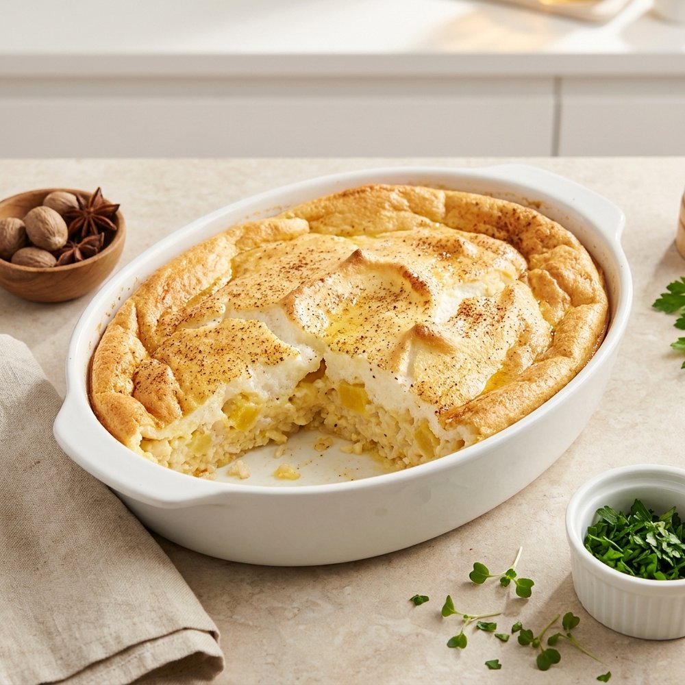Rice and Rutabaga Custard Pudding