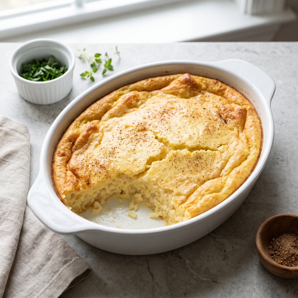 Rice and Rutabaga Custard Pudding