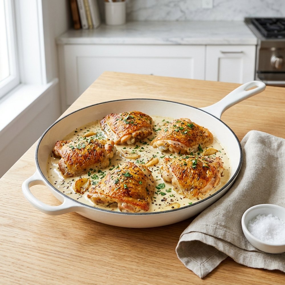 Rich Garlic Cream Chicken