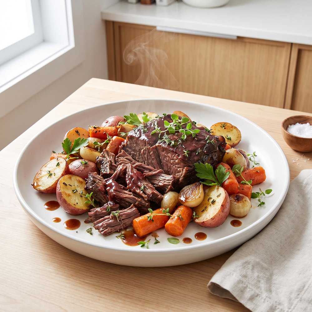 Rich Red Wine Braised Pot Roast