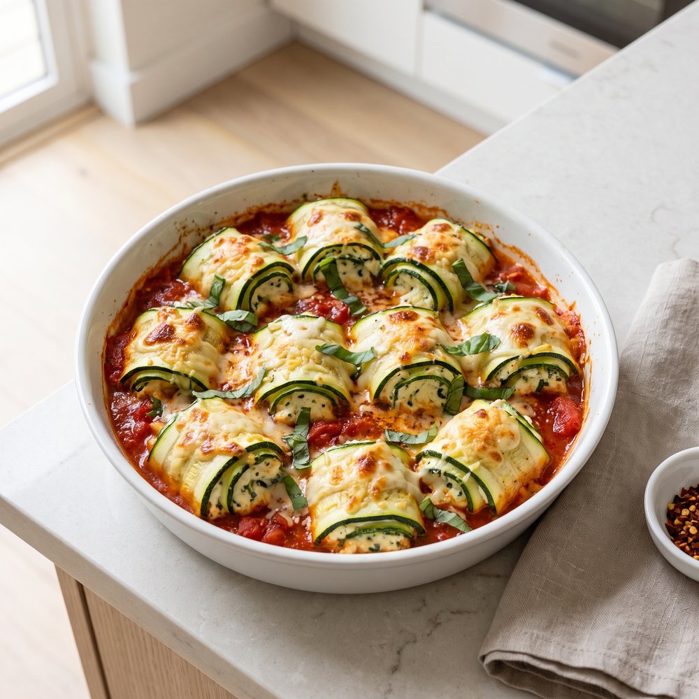 Ricotta-Stuffed Zucchini Roll-Ups
