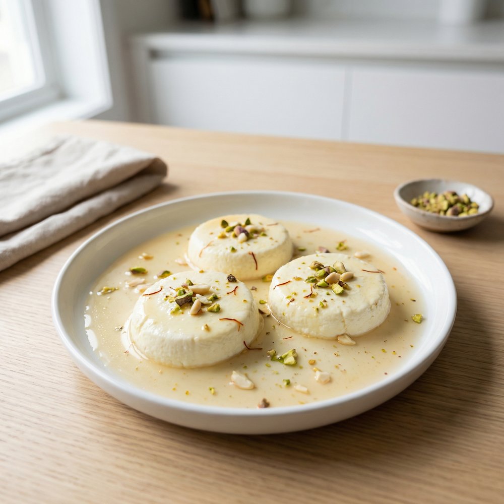 Ricotta Ras Malai Dessert