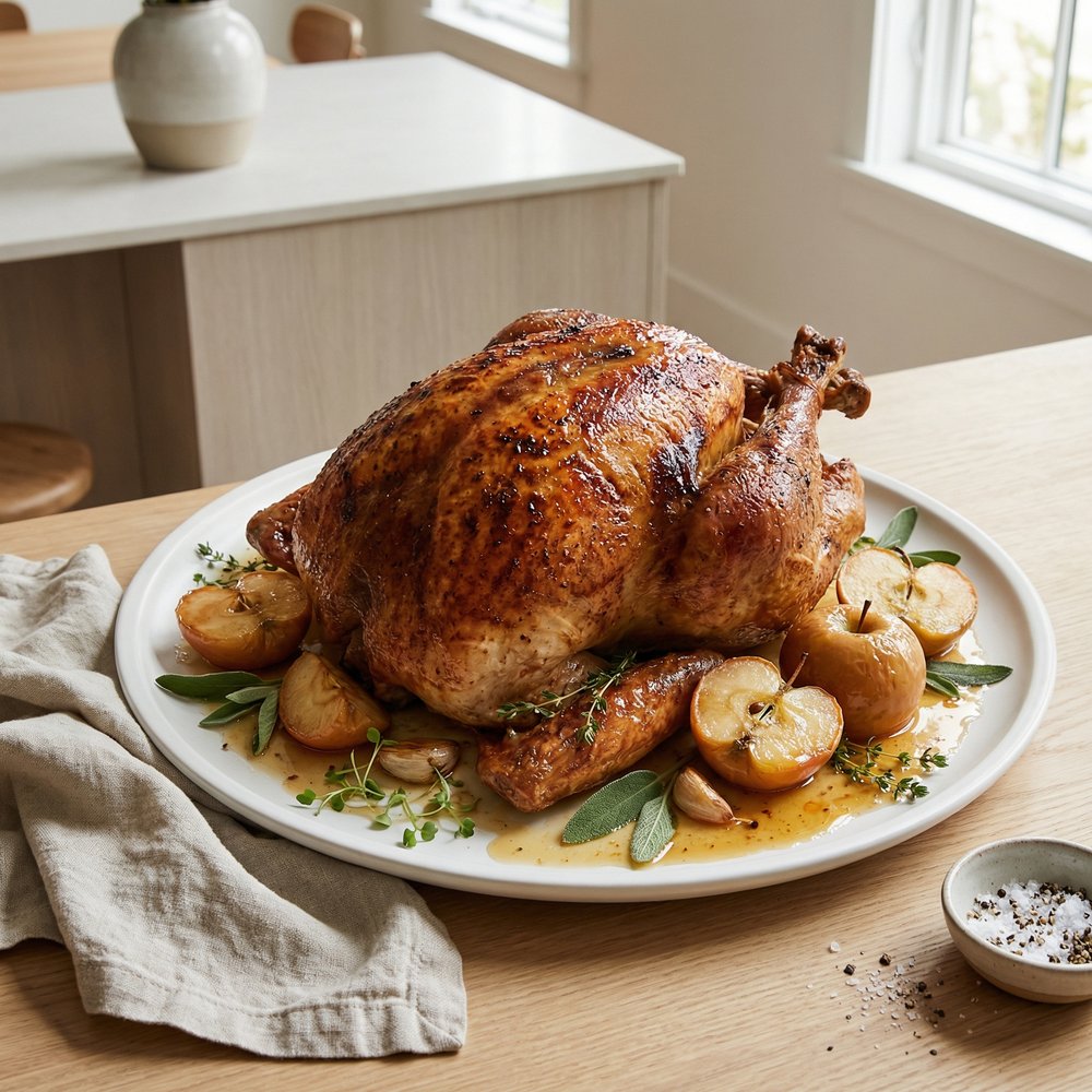 Roast Turkey with Apple Stuffing