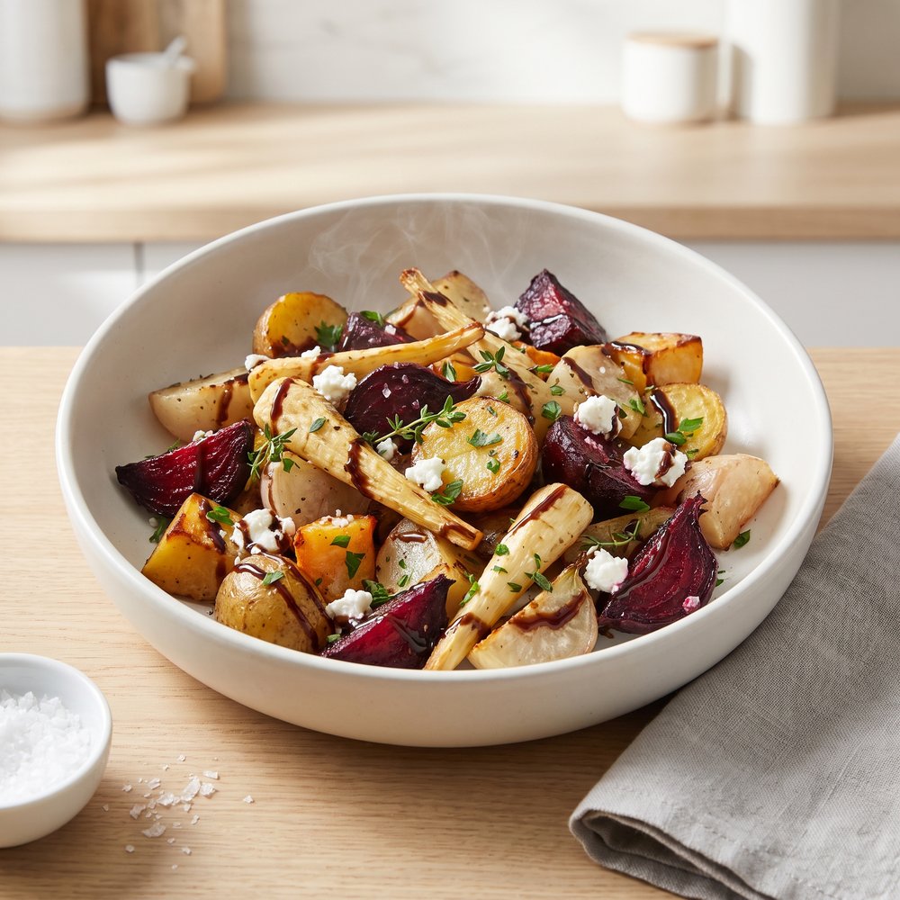 Roasted Autumn Root Vegetables